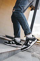 Чорно-білі кросівки чоловічі Nike SB Dunk Low White Black