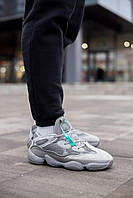 Сірі чоловічі кросівки Adidas Yeezy Boost 500 Granit Premium