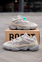 Сірі чоловічі кросівки Adidas Yeezy Boost 500 Ash Grey Premium