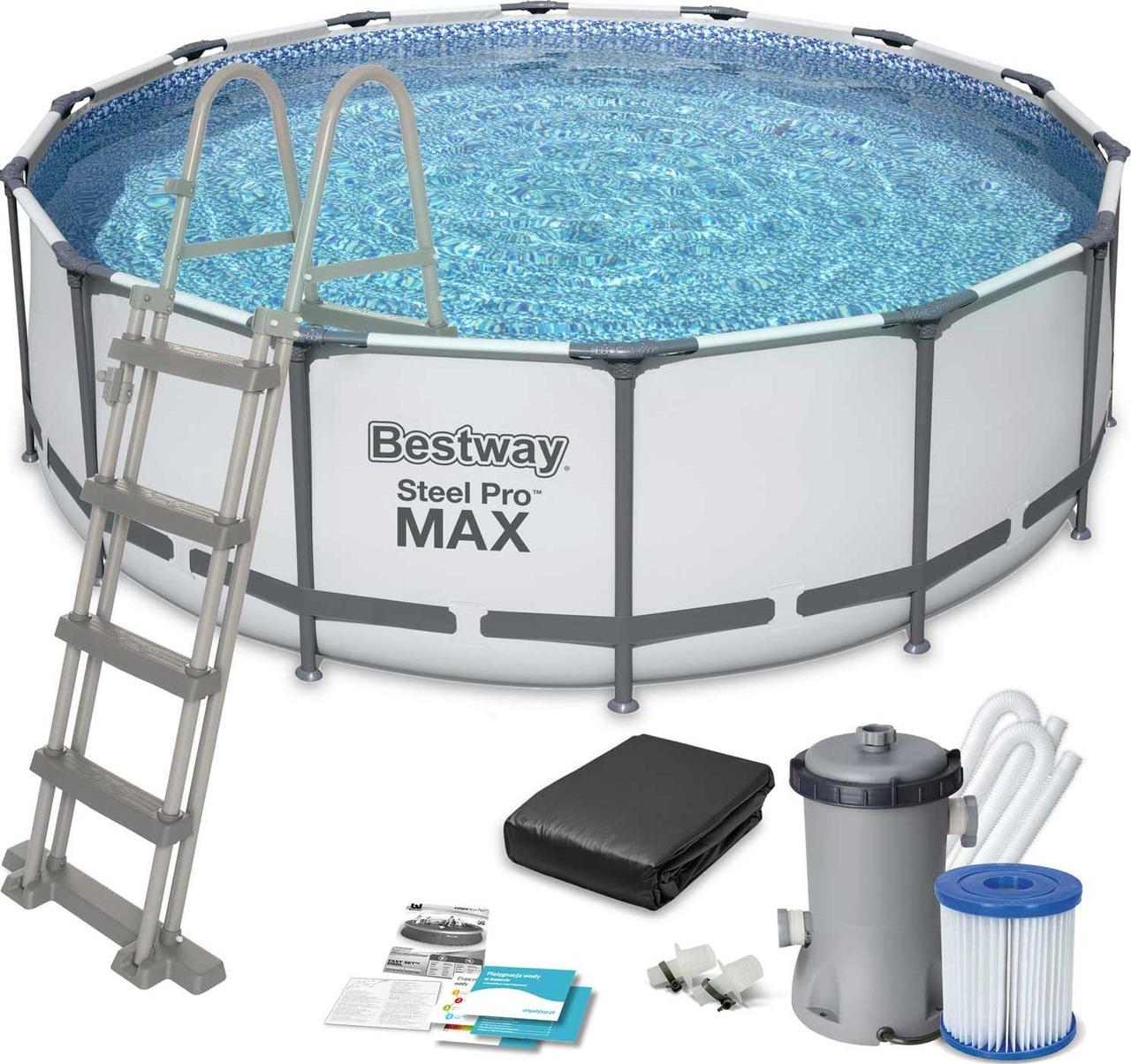 Басейн каркасний 12в1 Bestway 5612X Steel Pro Max 427 см, фото 1