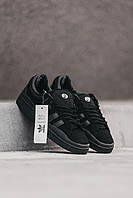 Чорні замшеві кроссовки Adidas Campus x Bad Banny демісезонні адідас кампус