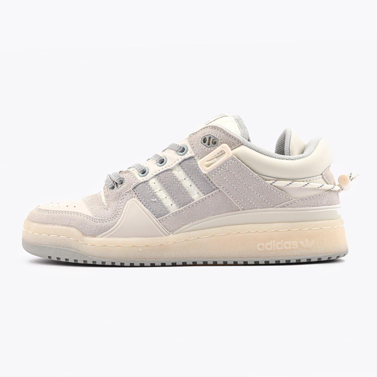 Сірі кросівки Adidas Forum 84 Low Light Grey Cream, фото 1