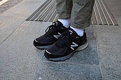 Чорні замшеві чоловічі кросівки New Balance 990