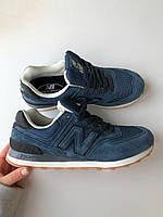 Жіночі кросівки New Balance 574 Сірі Замшеві