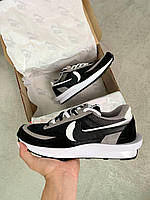 Чорні текстильні літні жіночі кросівки Nike LD Waffle Sacai