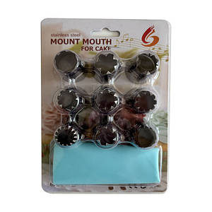 Набір насадок 9 шт+мішок (Mount Mouth)