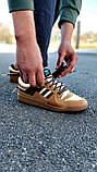 Коричневі замшеві кросівки Adidas Forum, фото 2
