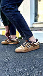 Коричневі замшеві кросівки Adidas Forum, фото 4