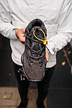 Чорні замшеві чоловічі кросівки Adidas Yeezy 500, фото 3
