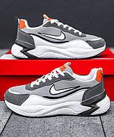 Сірі літні текстильні жіночі кросівки Nike