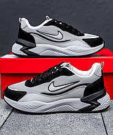 Сірі літні текстильні жіночі кросівки Nike