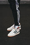 Білі шкіряні чоловічі кросівки Adidas Forum High 84, фото 7