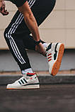 Білі шкіряні чоловічі кросівки Adidas Forum High 84, фото 8