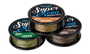 Повідковий матеріал KRYSTON Super Nova Solid Bag Supple Braid 15 lb Dark Silt 20 м