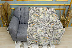 Плед «Долари. Безкінечні купюри. Dollars. Endless Bills»