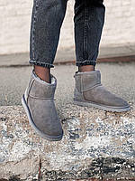 Сірі Замшеві жіночі Уггі UGG CLASSIC