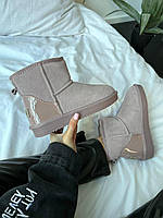 Рожеві Замшеві жіночі Уггі UGG CLASSIC