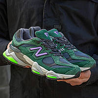 Зелені замшеві жіночі кросівки New Balance 9060 Green