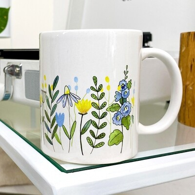 Чашка з принтом «Польові квіти»