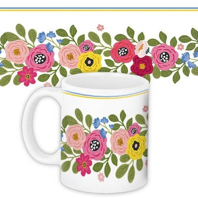 Чашка з принтом «Мальви»