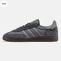 Сірі замшеві чоловічі кросівки Adidas Spezial Handball Cordura Grey Демісезонні кросівки Адідас Спешл