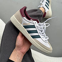 Білі шкіряні чоловічі кросівки Adidas Spezial Демісезонні кросівки Адідас Спешл
