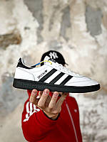 Білі чоловічі шкіряні кросівки Adidas Spezial Демісезонні кросівки Адідас Спешл