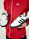 Білі чоловічі шкіряні кросівки Adidas Spezial Демісезонні кросівки Адідас Спешл, фото 4