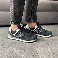 Сірі замшеві чоловічі кросівки New Balance 574 Legacy