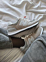 Сірі замшеві чоловічі кросівки New Balance 574