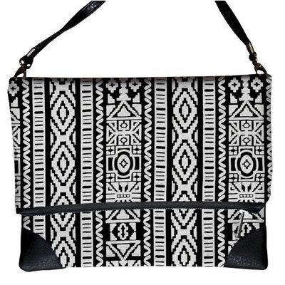 Сумка на плече жіноча Pretty «Чорно-білий орнамент»