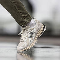 Бежеві шкіряні чоловічі кросівки New Balanve 610 v1 Beige