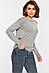 Светр жіночий сірого кольору р.34 196375S, фото 2
