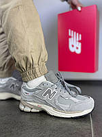 Сірі жіночі кросівки New Balance 2002R Grey замш сітка