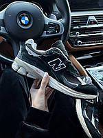 Чорні жіночі кросівки New Balance 2002R Black White замш сітка