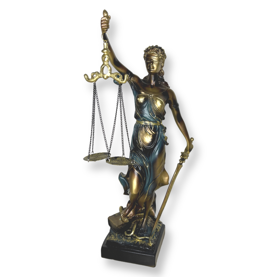 Статуетка «Феміда» з полістоуна з бронзовим напиленням, 42 см, фото 1