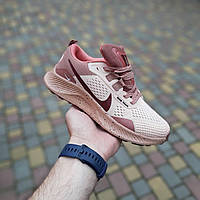 Пудрові літні текстильні жіночі кросівки Nike Pegasus Trail