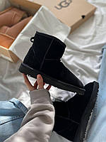 Чорні жіночі Уггі Ugg Mini Black Suede