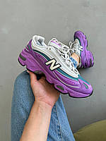 Фіолетові шкіряні жіночі кросівки New Balance 1000