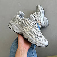 Сірі шкіряні жіночі кросівки New Balance 1000 Silver