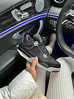 Чорні жіночі кросівки Nike Air Jordan 4 Retro