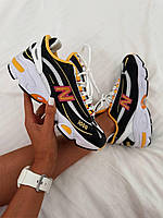 Чорно-білі шкіряні жіночі кросівки New Balance 1000