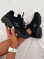 Чорні замшеві жіночі кросівки New Balance 1000