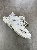 Шкіряні Білі жіночі кросівки Balenciaga Track White Premium Демісезонні кросівки Баленсіага