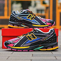 Чорні шкіряні жіночі кросівки New Balance 1906R “Neon Nights” Демісезонні Нью Беланс 1906