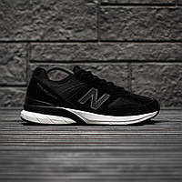 Чорно-білі чоловічі кросівки New Balance 990 Black White
