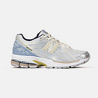 Сірі шкіряні жіночі кросівки New Balance 1906R Silver Metallic Демісезонні Нью Беланс 1906