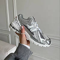 Сірі шкіряні жіночі кросівки New Balance 1906D Silver Metallic Демісезонні Нью Беланс 1906