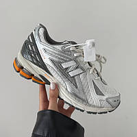 Білі шкіряні жіночі кросівки New Balance 1906R White Silver Orange Демісезонні Нью Беланс 1906