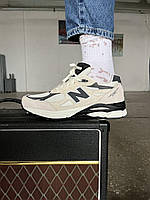 Бежеві чоловічі кросівки New Balance 990 Beige Black